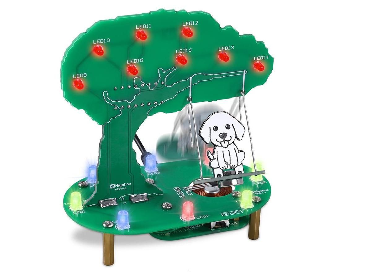 ICStation Electromagnetic Swing Puppy Kit Soldering Project