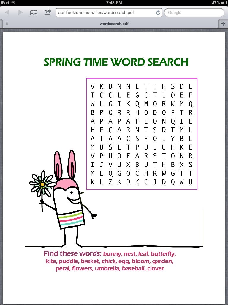 Word Search Prank - Instructables word-search-prank-instructables