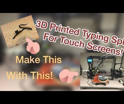 Capacitive Touch Screen Typing Splint