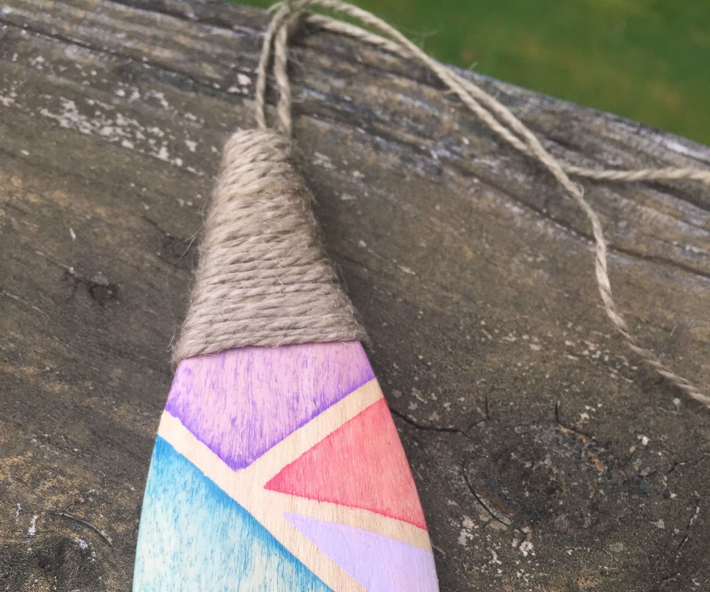 Make a Reversible Pendant Necklace From a Wooden Spoon