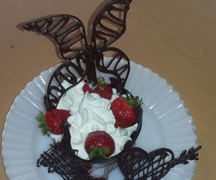 Chocolate Cup With 3D Shapes