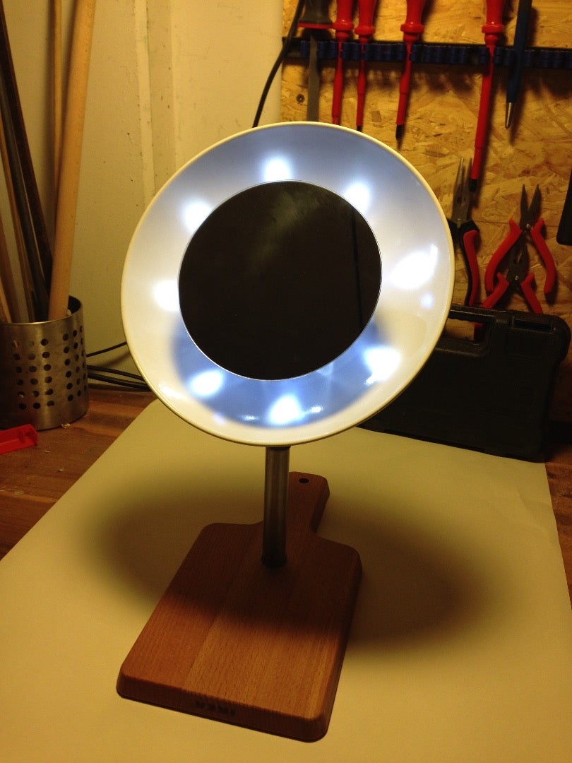 Build the Stand, Add the Illuminated Food Container and Complete the Cosmetic Mirror