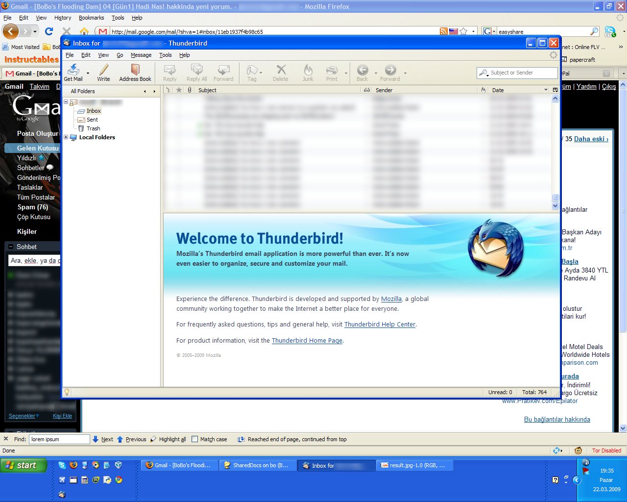 Change Mozilla Thunderbird's Start Screen