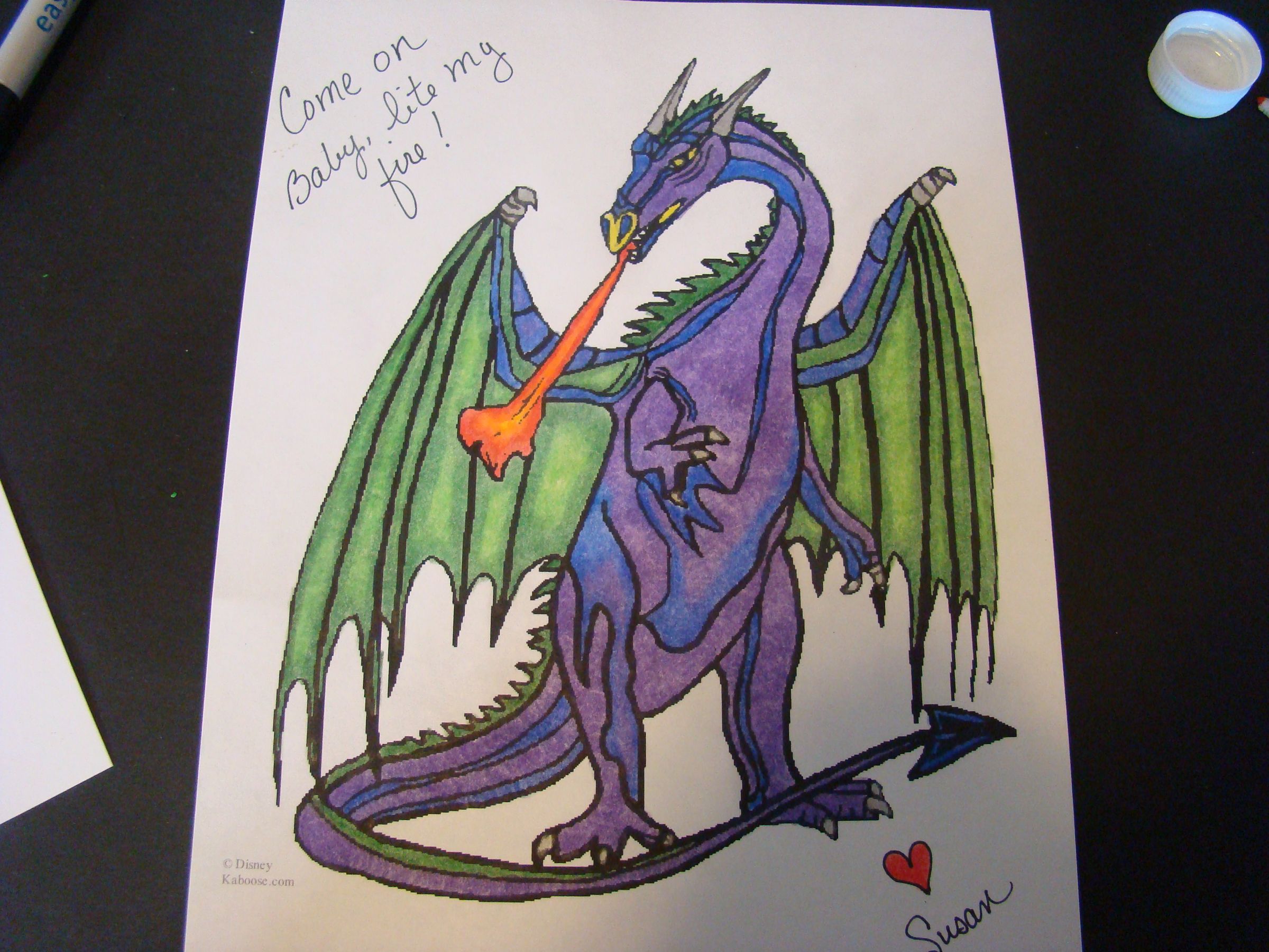 How to Color a Valentines (or Any Other) Card With "Gamsol Magic"