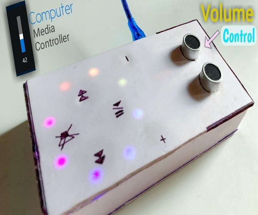 Arduino HID Ultrasonic Volume Control (Media Controller)