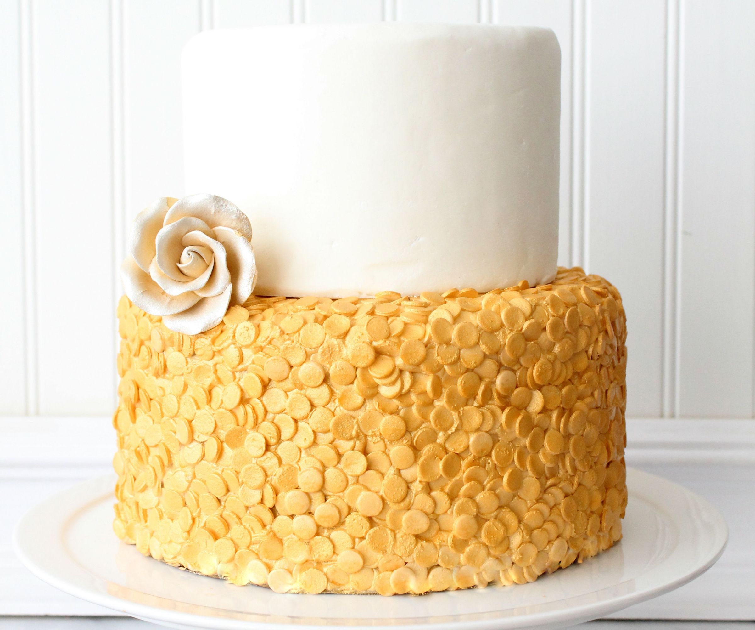 Gold Sequin Cake