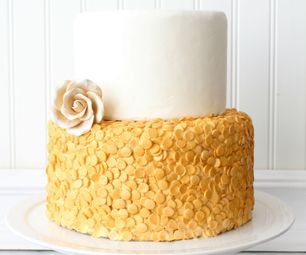 Gold Sequin Cake