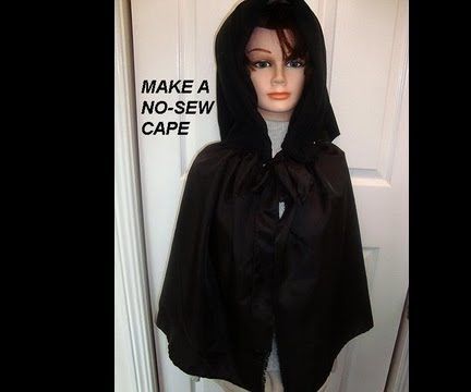 NO SEW HALLOWEEN COSTUME CAPE