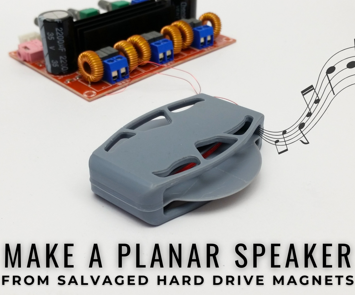 Planar Speaker From Old Hard Drive 8 Steps (with Pictures