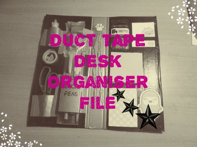 Duct Tape Desk Organiser File