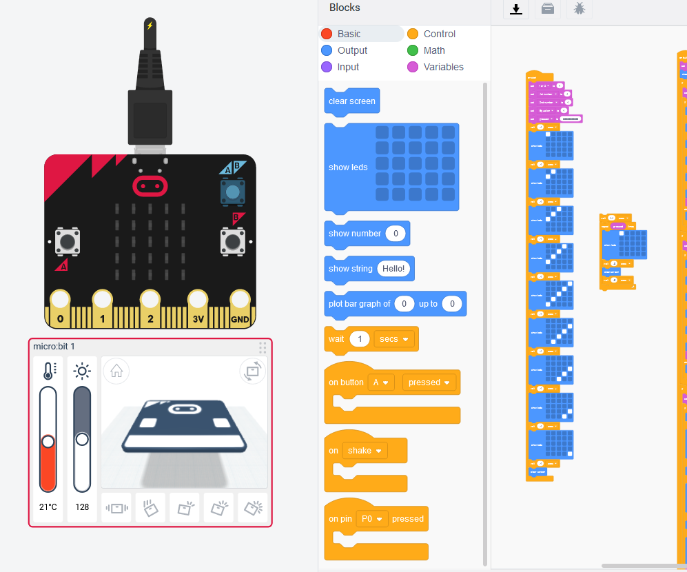 Tinkercad Micro:bit Calculator