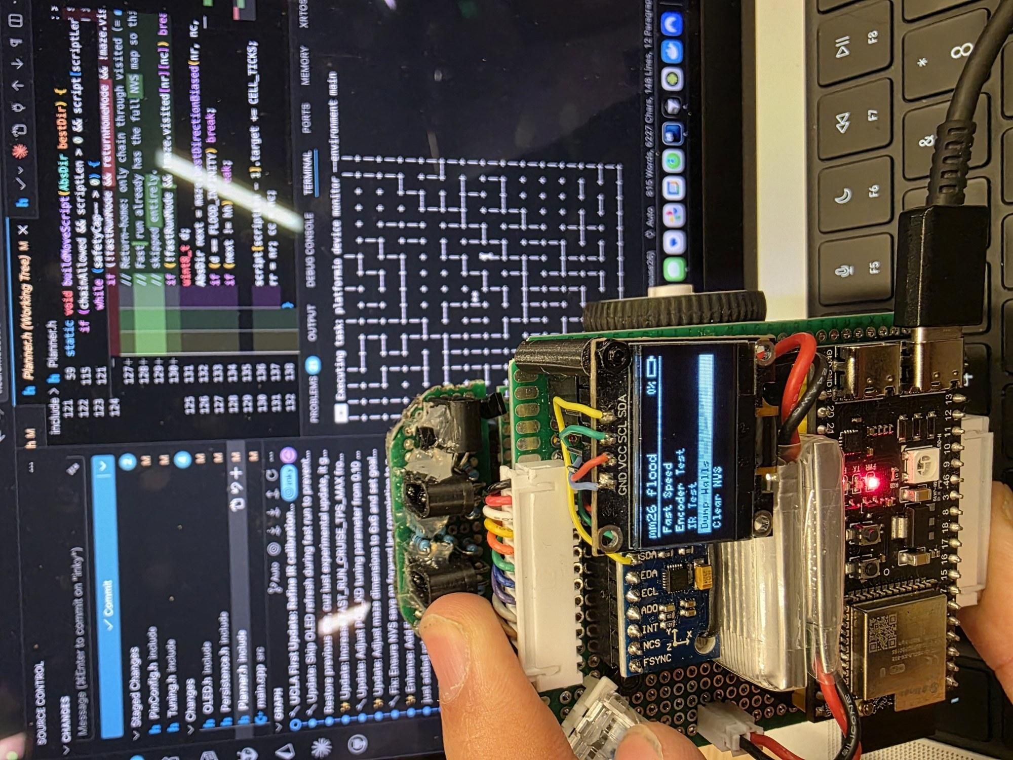 Encoder Target Wheel NeuroMouse V2.0: an ESP32-S3 Micromouse (3rd at AAMC 2026) : 9 Steps ...