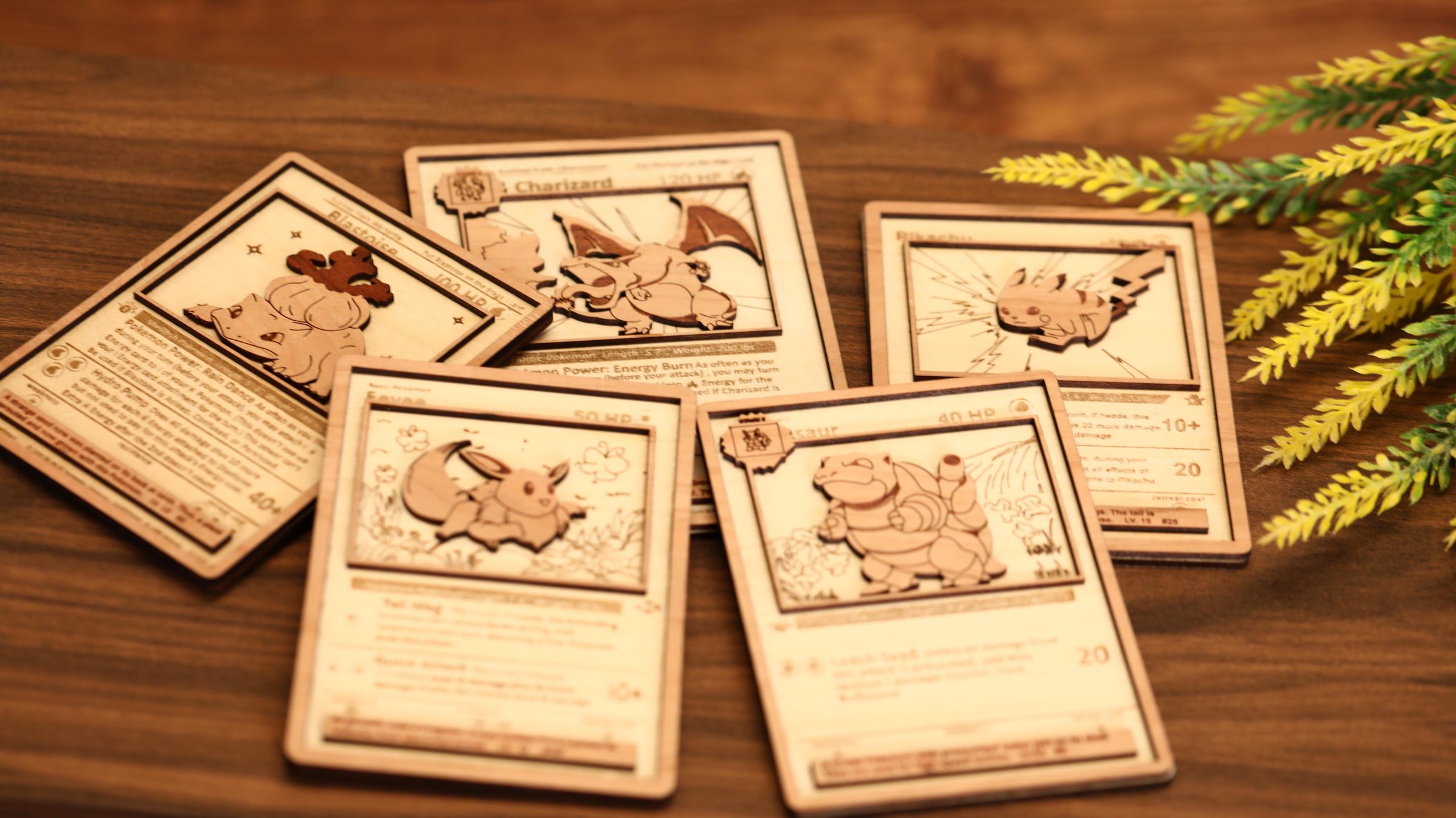 Pokmon Wooden Cards | Laser Cut, Wood Craft, Pokmon : 4 Steps (with  Pictures) - Instructables