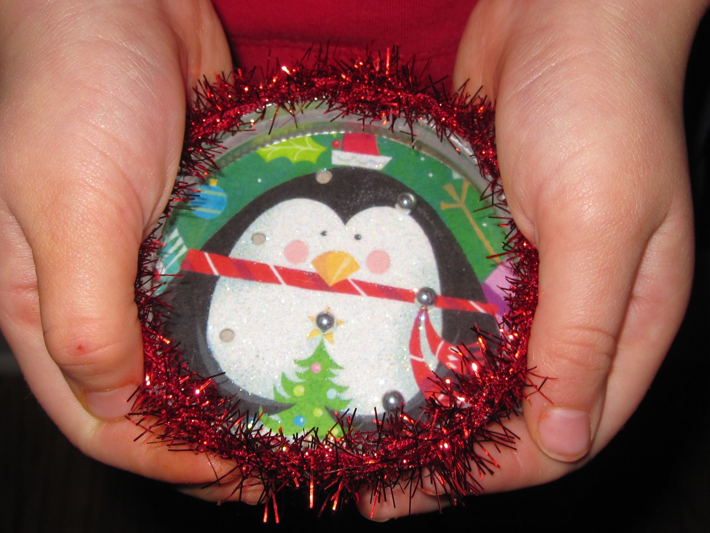 PILL PUZZLE ORNAMENT:  Recycling and Reusing