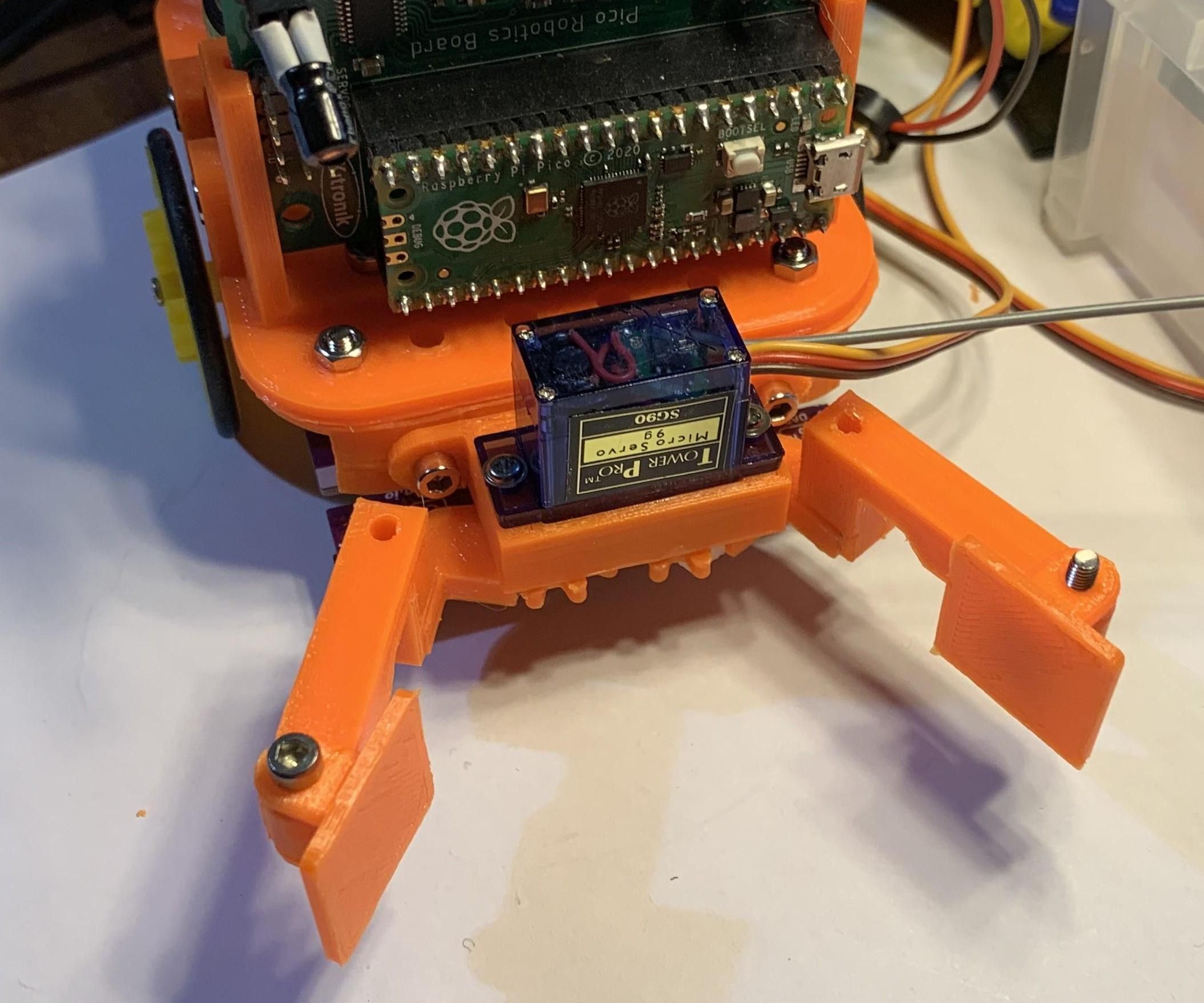 L0Cost Robot Gripper/Jaws Selection and Resistive Object Detector