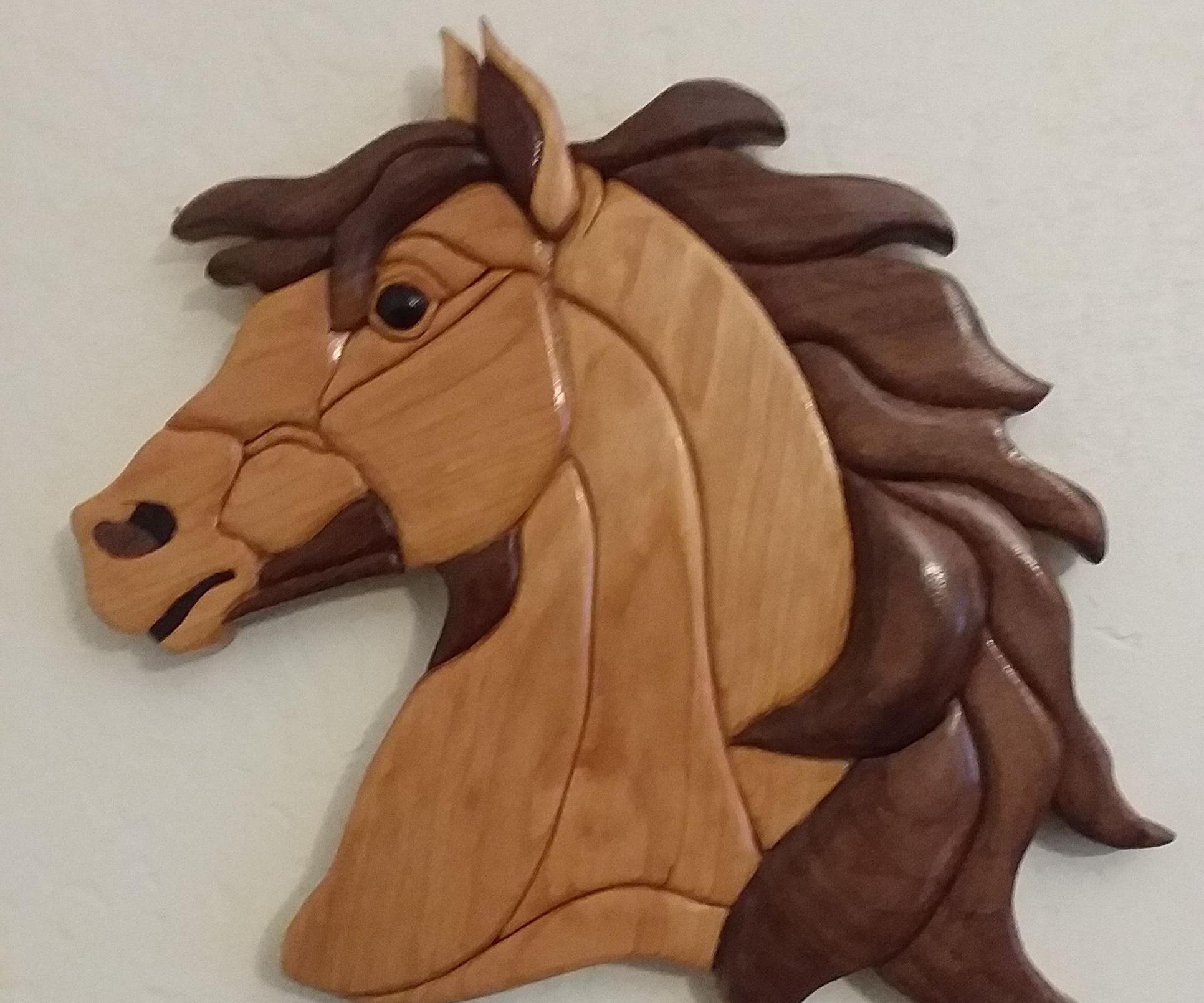 Wooden Horse Head