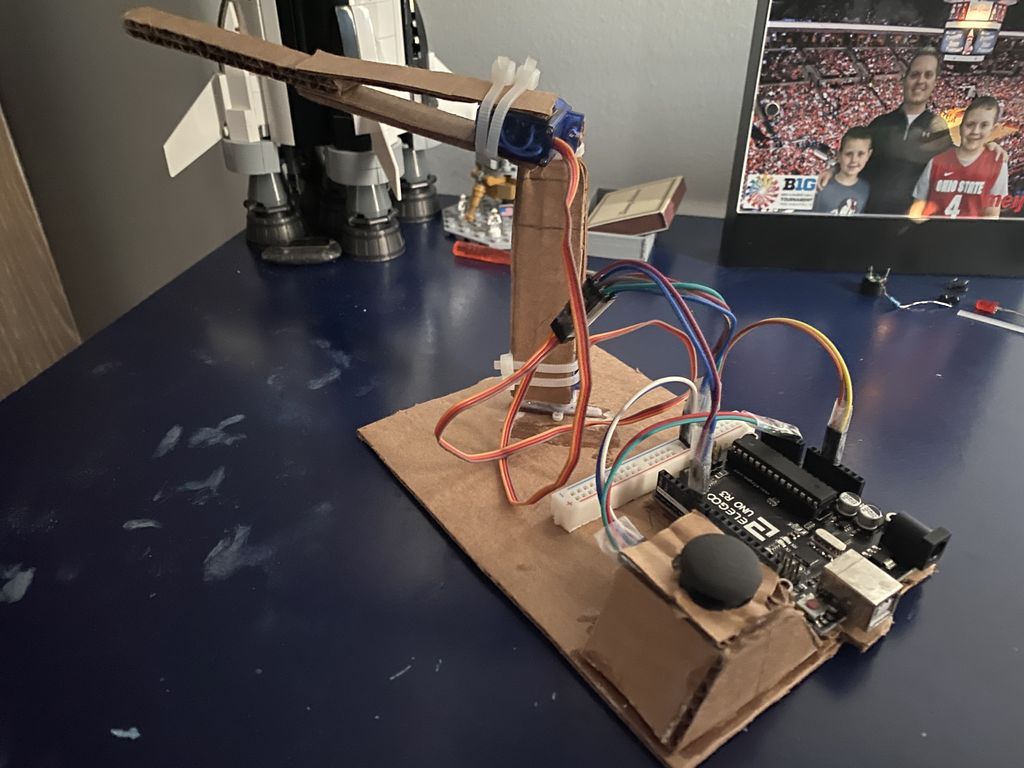 Double Micro Servo Robot Arm 10 Steps