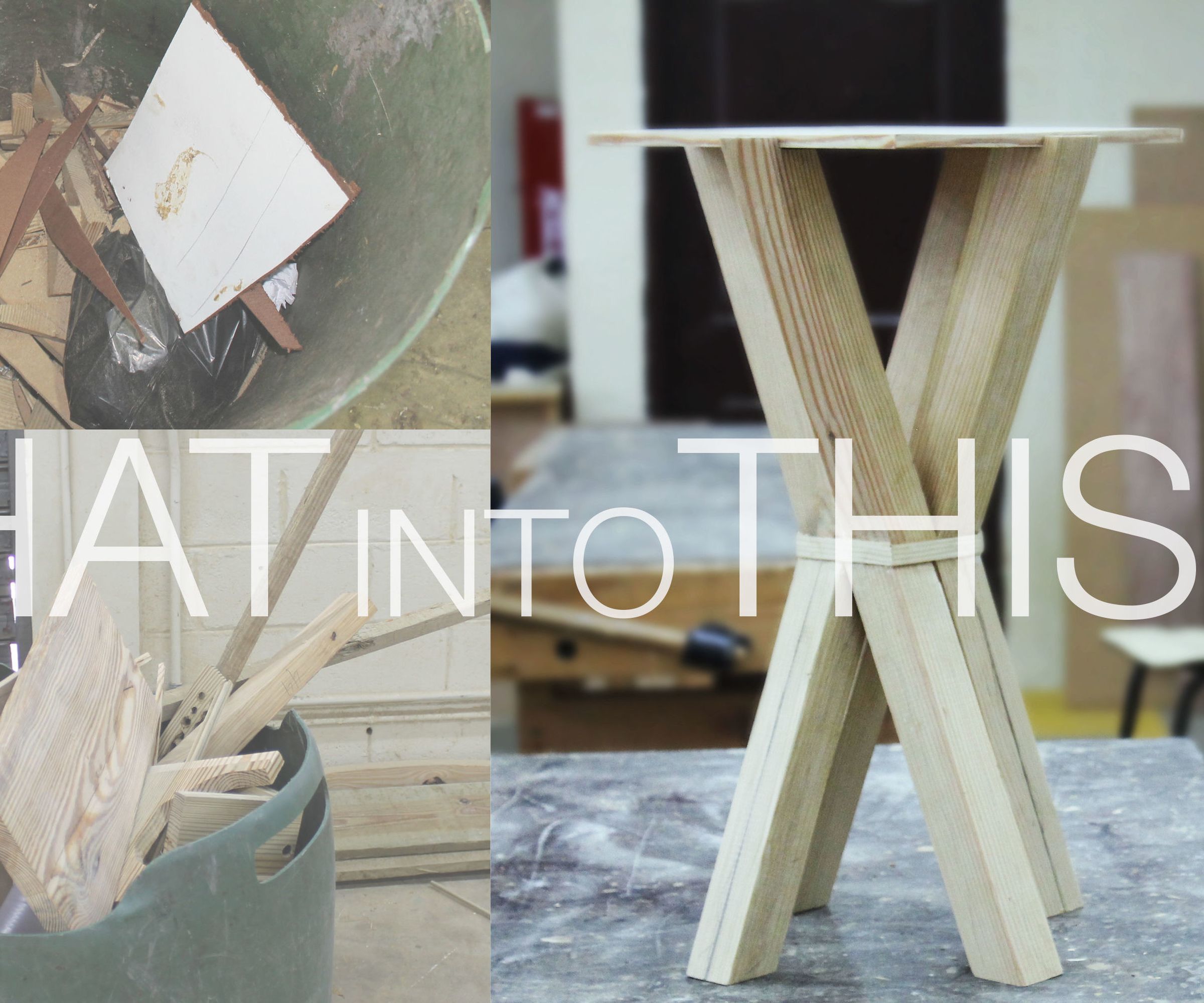 Trash into treasure: Twisted Coffee Table