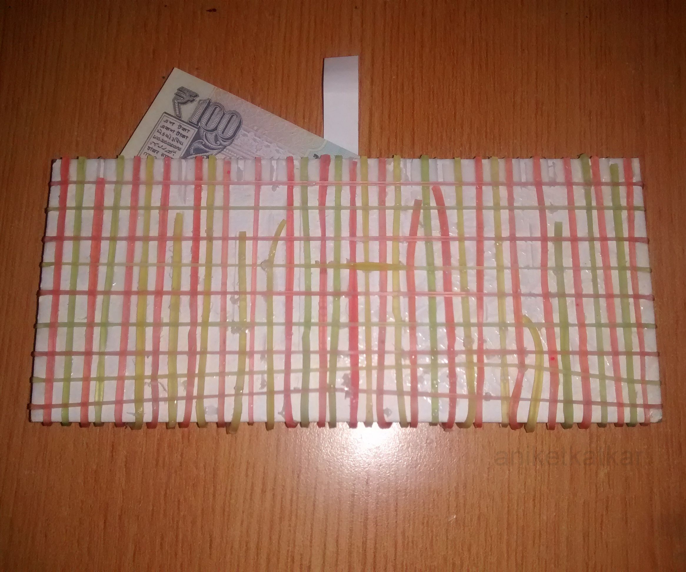 Rubber band purse clutch