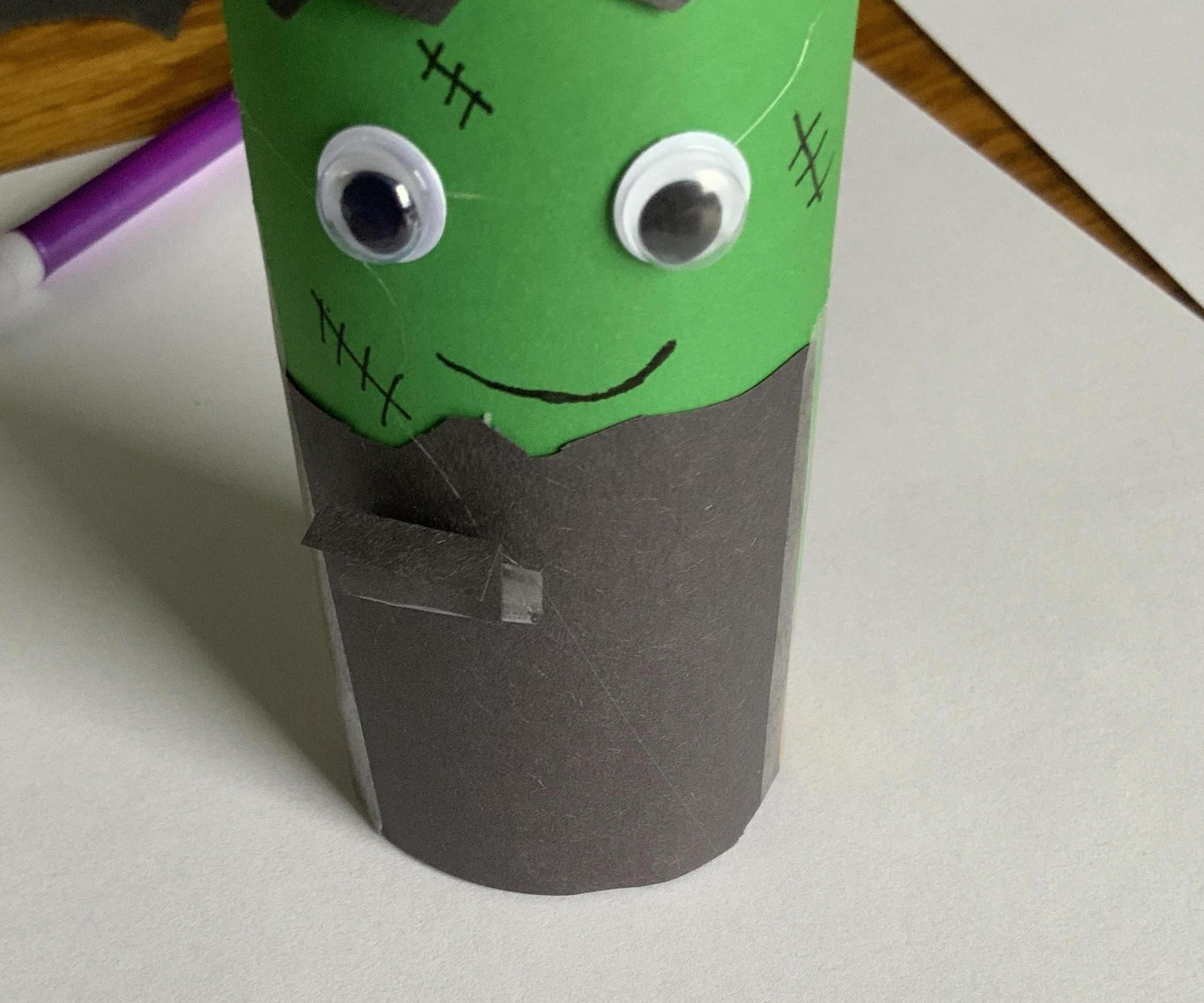 Cardboard Tube Frankenstein