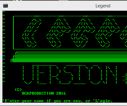Adventure Batch File Game Legend Version 1.0 RELEASE