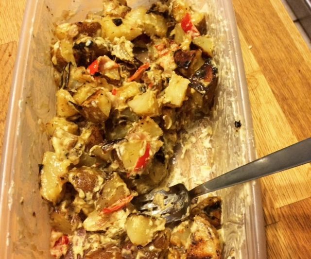 The Tastiest Tater Salad Around! Vegan and Low Fat :)
