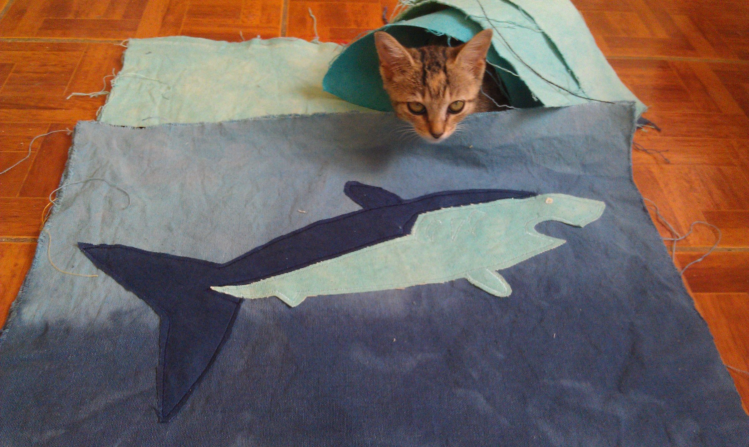 Fabric Shark Patch