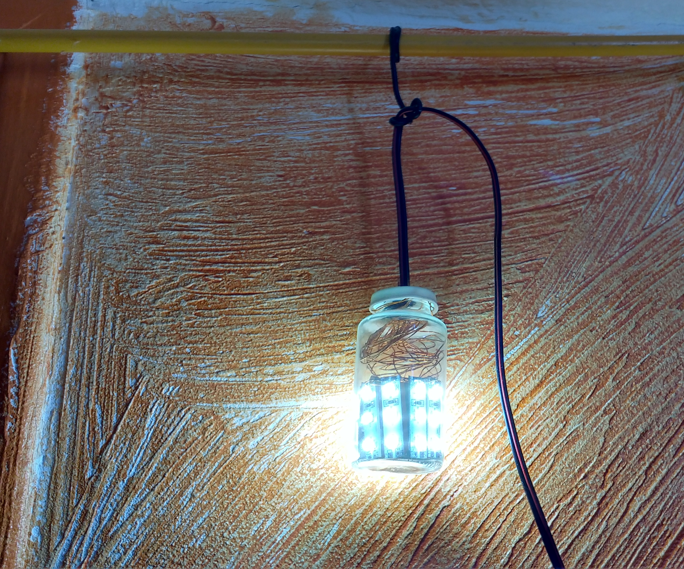 Small Glass Jar Lamp