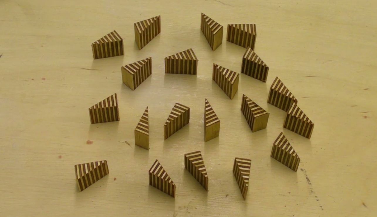 Twenty Piece Cut Up Square Puzzle - Wooden Toy