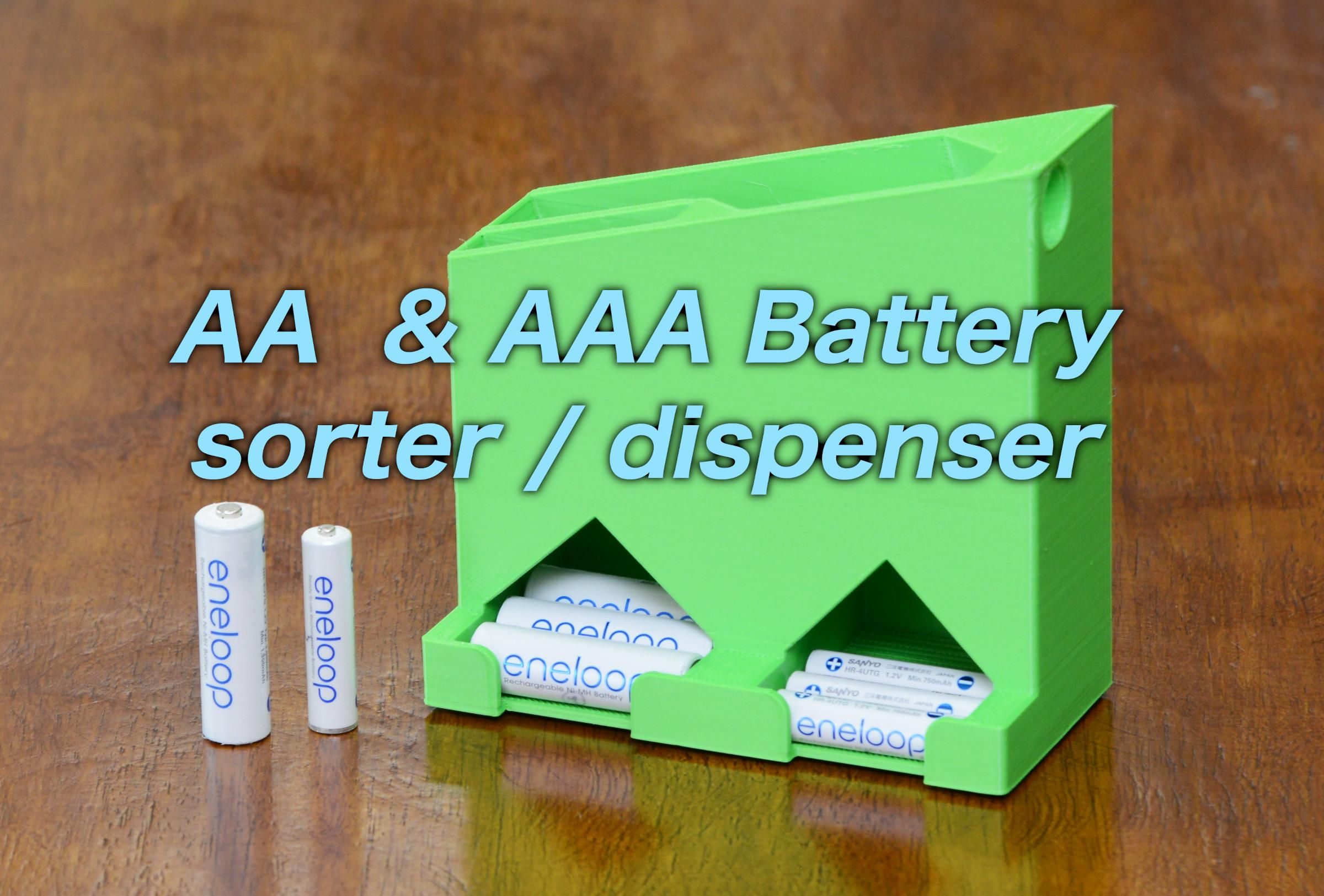 AA & AAA Battery Sorter / Dispenser Instructables