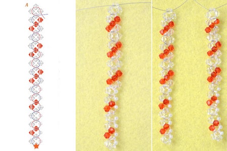 Make Basic Beaded Candy Cane Ornament