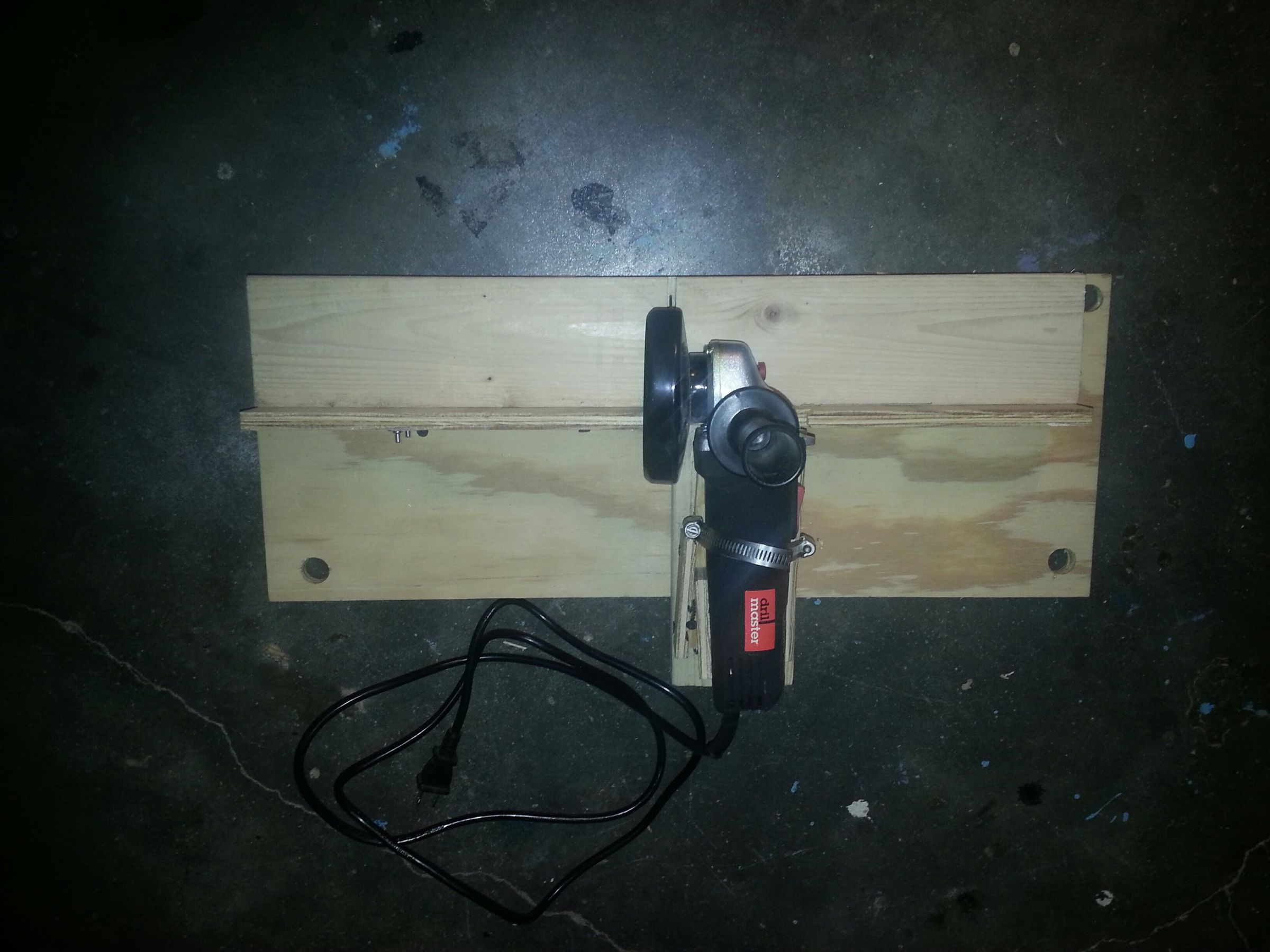 Metal Chop Saw From Grinder Made of Wood 5 Steps (with Pictures