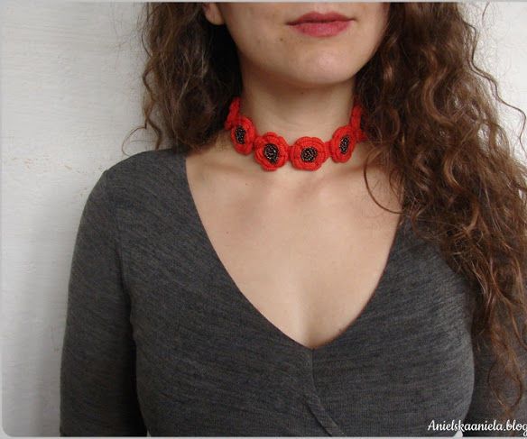 Haute Couture Choker With Beaded Roses