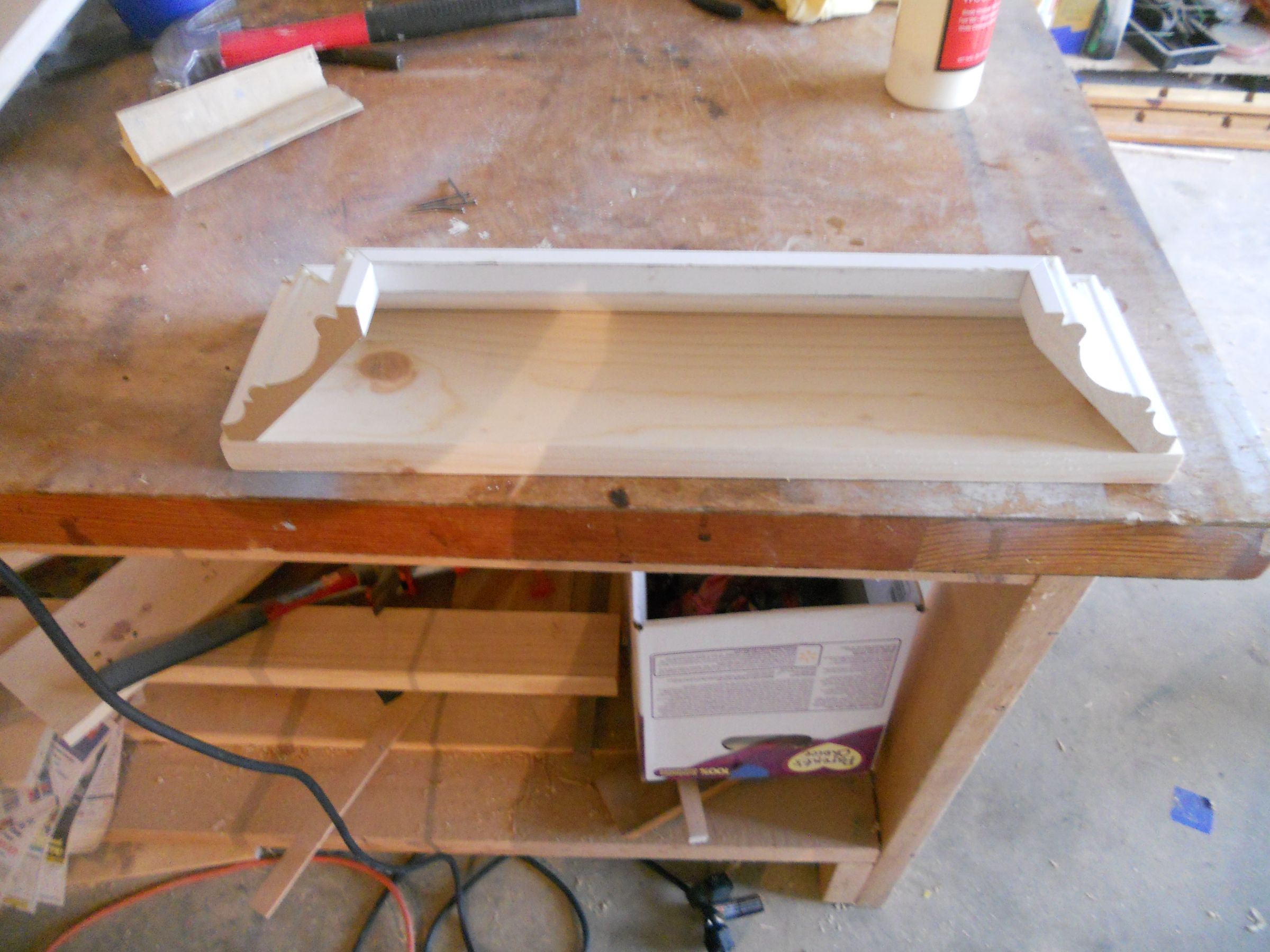 Make a Crown Molding Shelf (Picture Ledge) : 5 Steps (with Pictures ...
