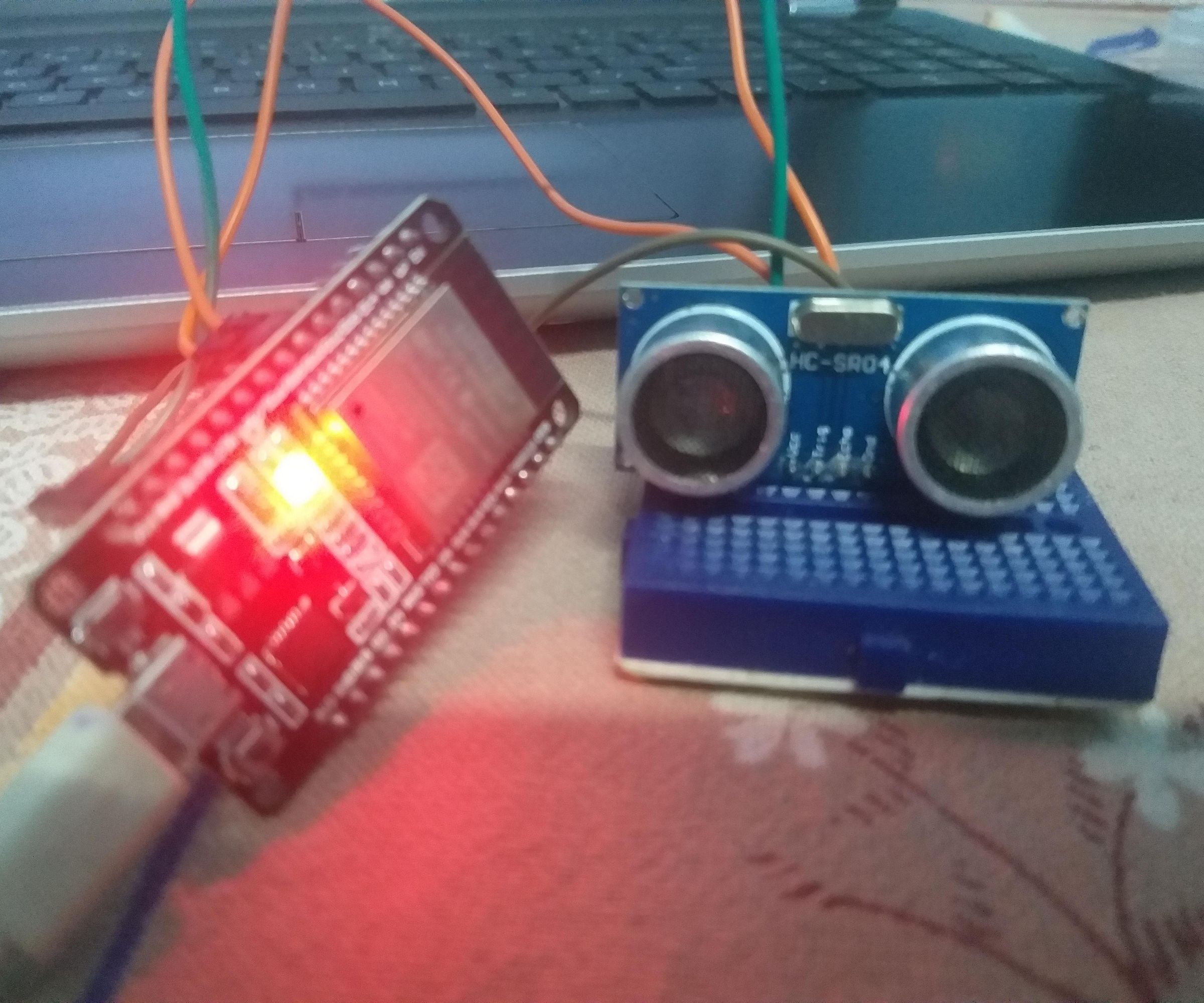 Connecting ESP 32 With Ultrasonic Sensor