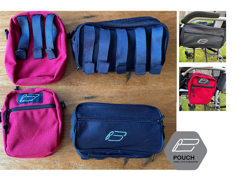 Molle Bags Made From Recycled Bags, Part of Pouch Wheelchair Accessories