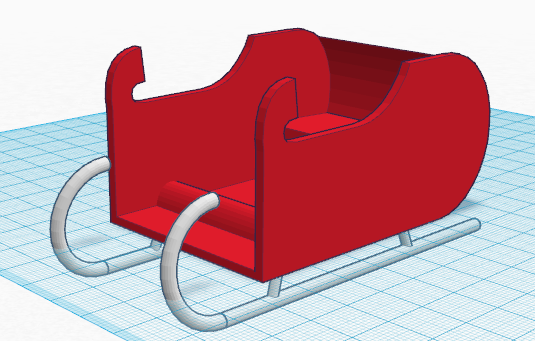 Ally老师TinkerCAD高级篇（一）雪橇车