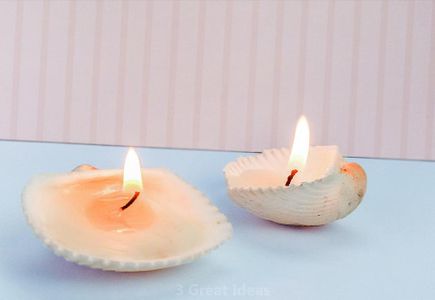 Diy Sea Shell Candle