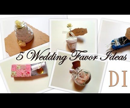 Five Creative Wedding Favor Ideas