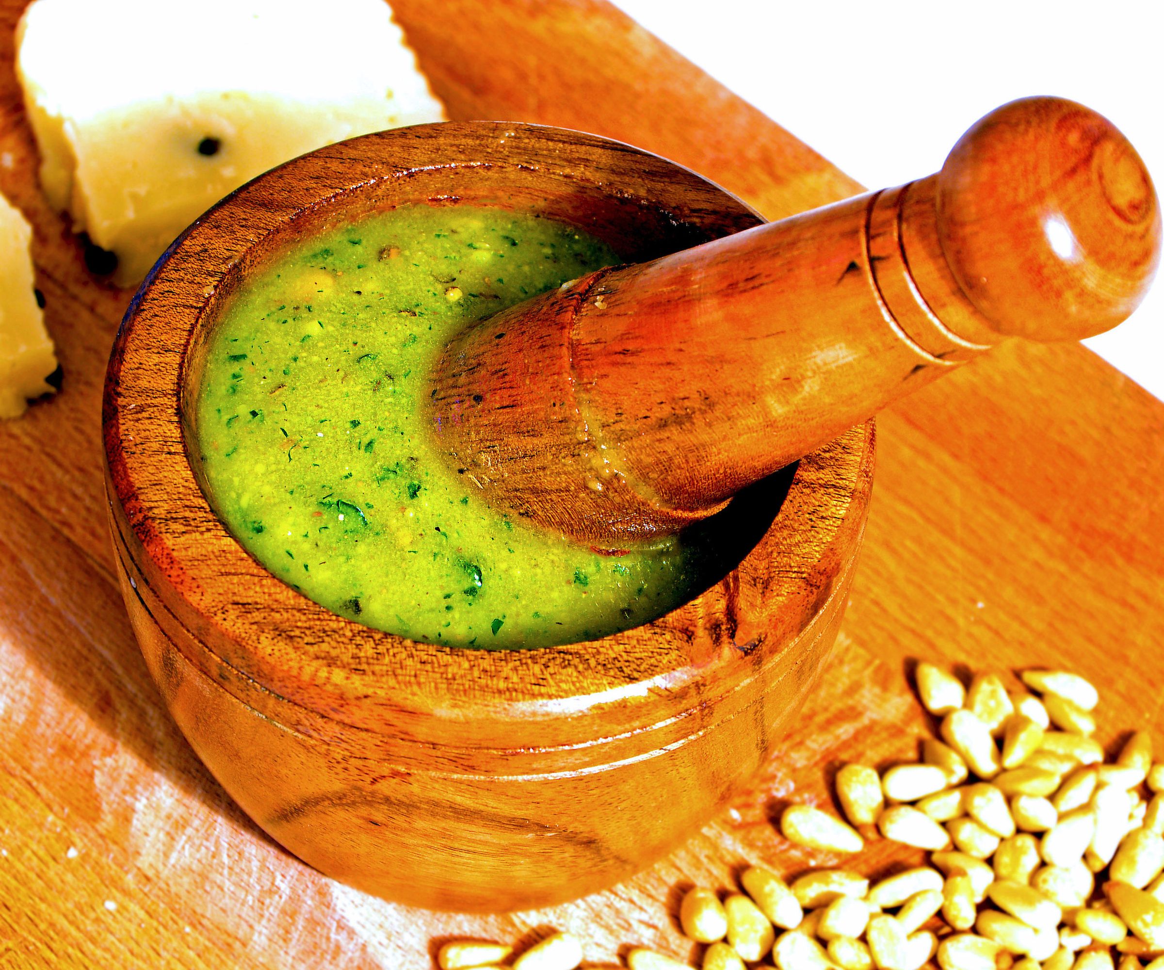 Pesto Sauce With a Sicilian Twist.