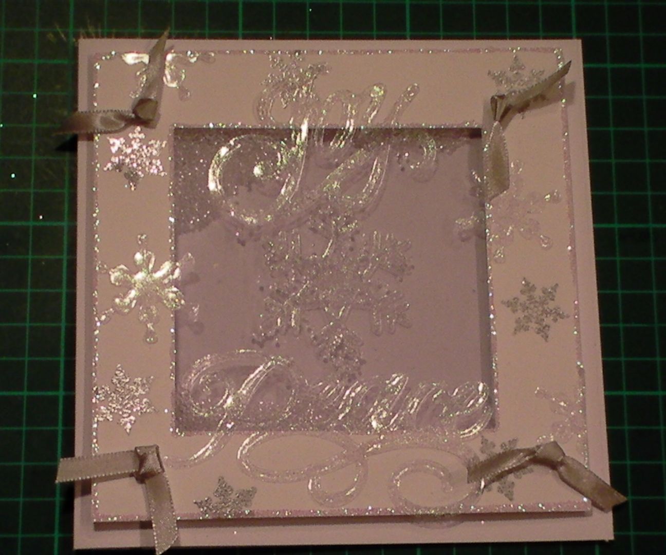 How to Make a Double Acetate Snowflake Shaker Card 