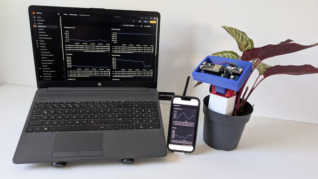 SenseView ESP32-C6 Zigbee environmental monitoring platform