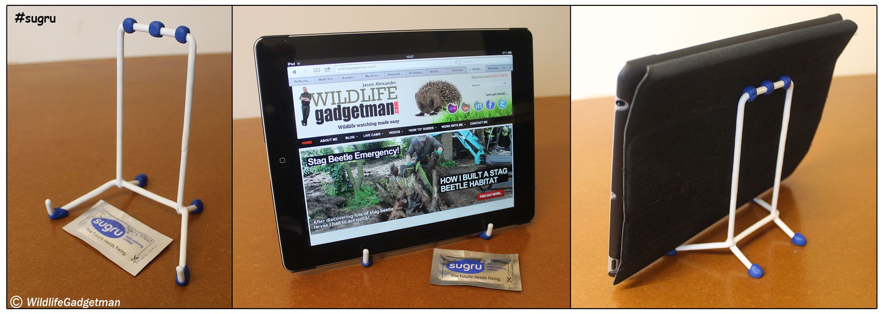 Make a Fab IPad/tablet Stand Using a Plate Stand and Sugru!