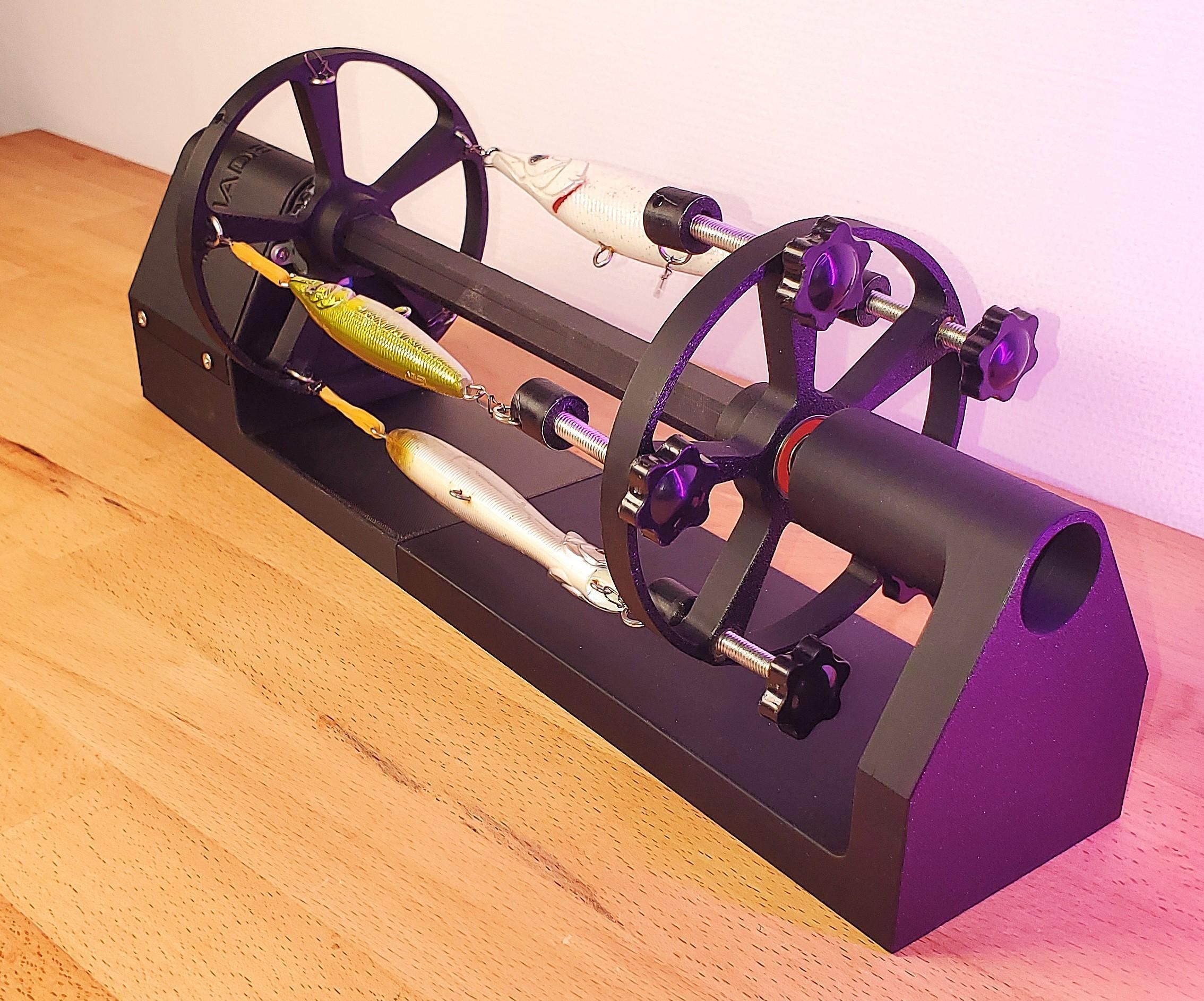 3D Printed Fishing Lure Rotating Drying Station