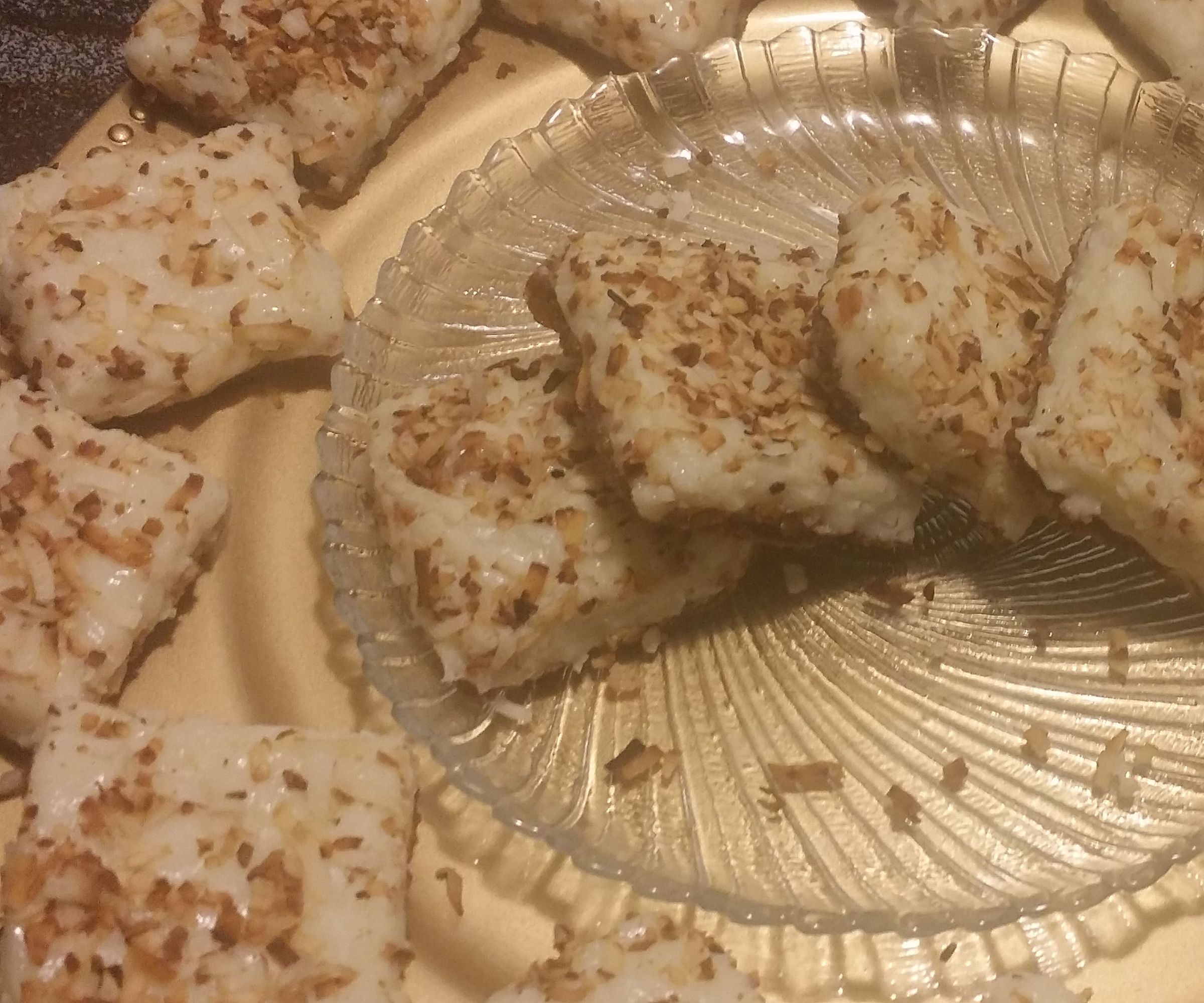 COCONUTTY WHITE CHOCOLATE FUDGE BARS
