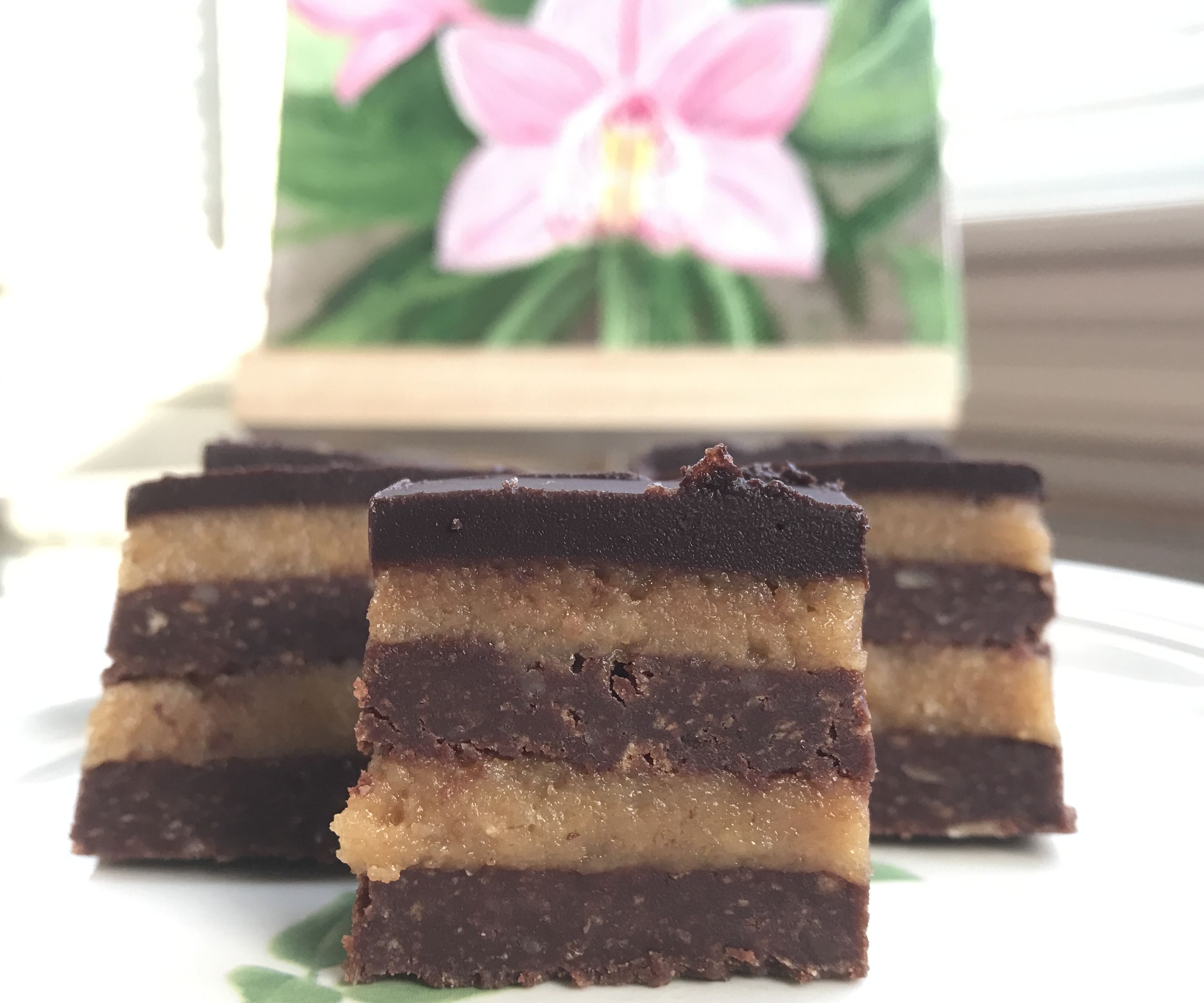 No Bake Chocolate Walnut Bars