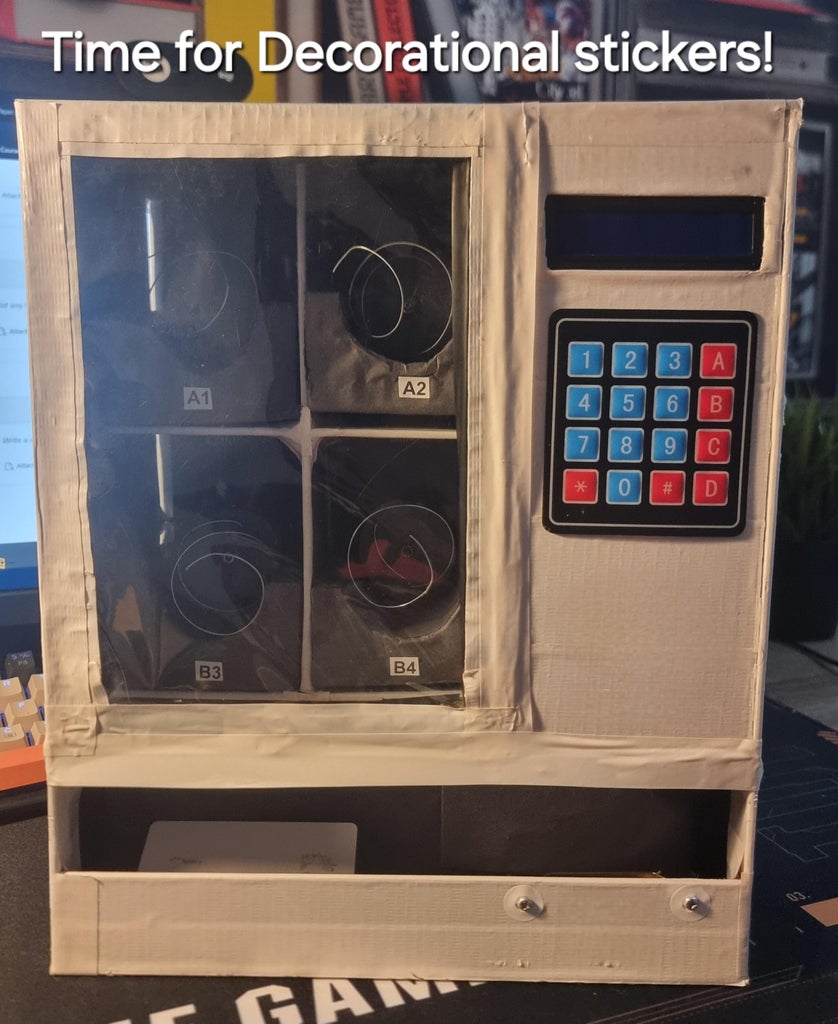 Craft Your Own Desktop-Sized Cardboard Vending Machine With an Arduino ...