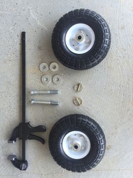 Rtic Cooler 65 Wheel & Tire Axle Replacement Kit By Cooler Innovations (Cooler Not Included)