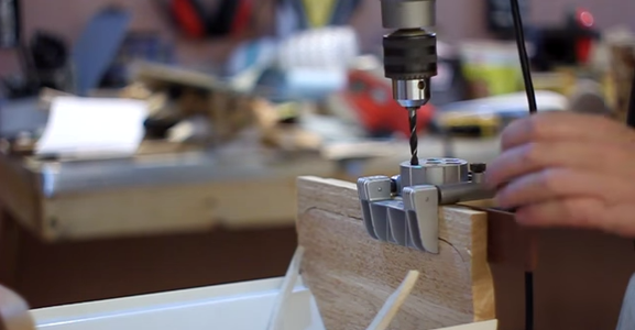 Install the Dowel Connects and Finish the Frame Sides