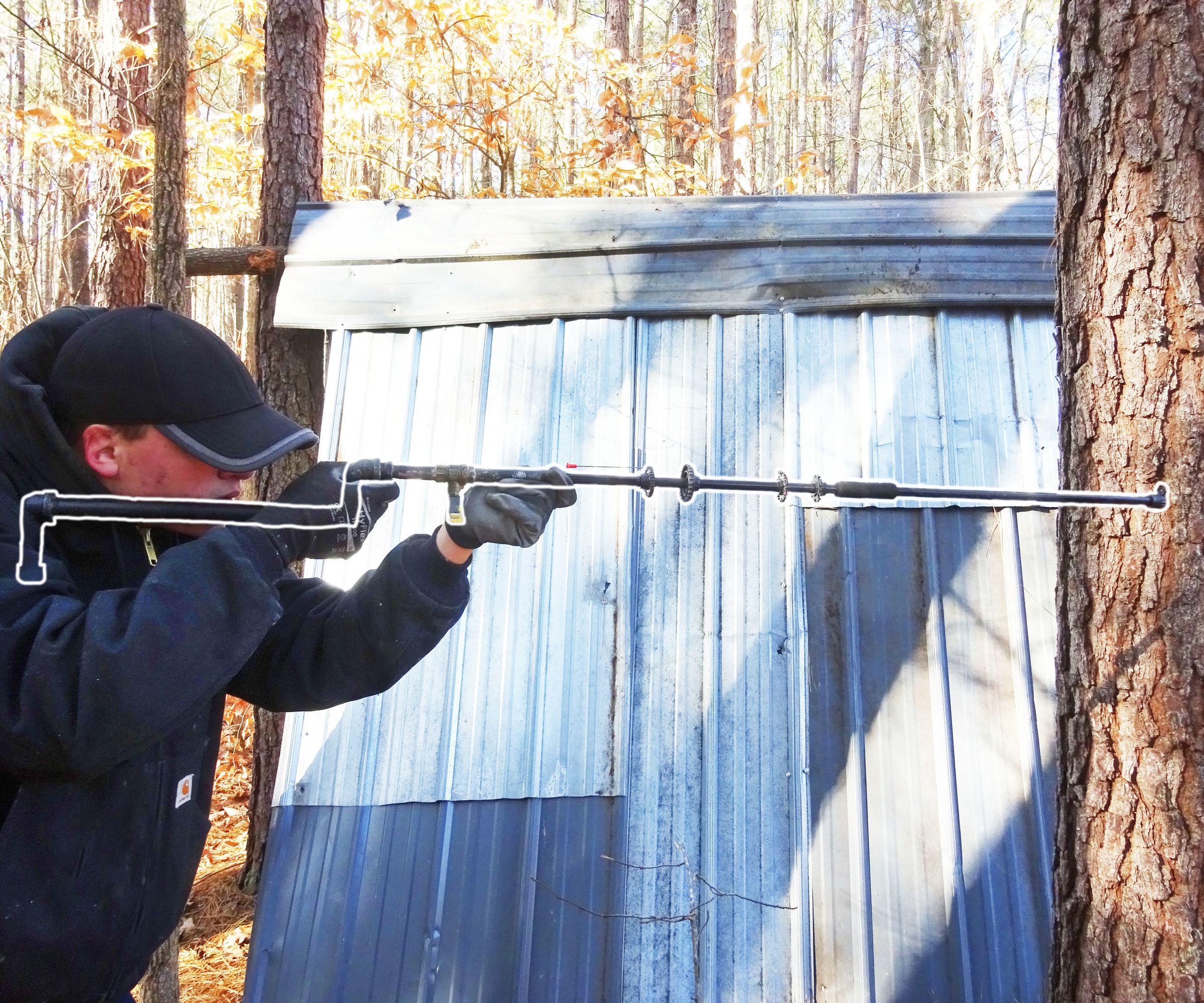 DIY Airgun Out of Blowgun (not PVC)